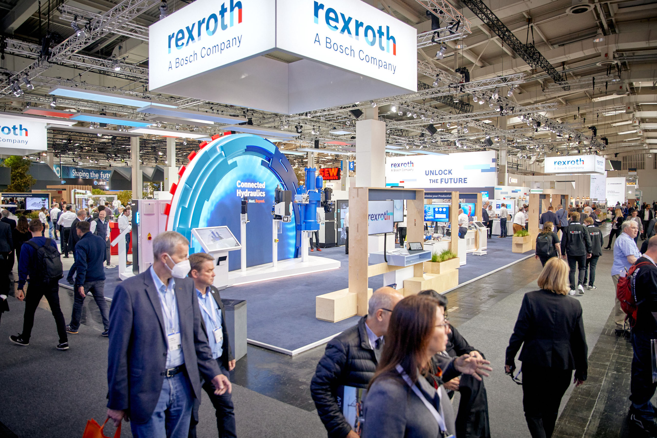 Bosch Rexroth Messestand Hannover Messe 2022